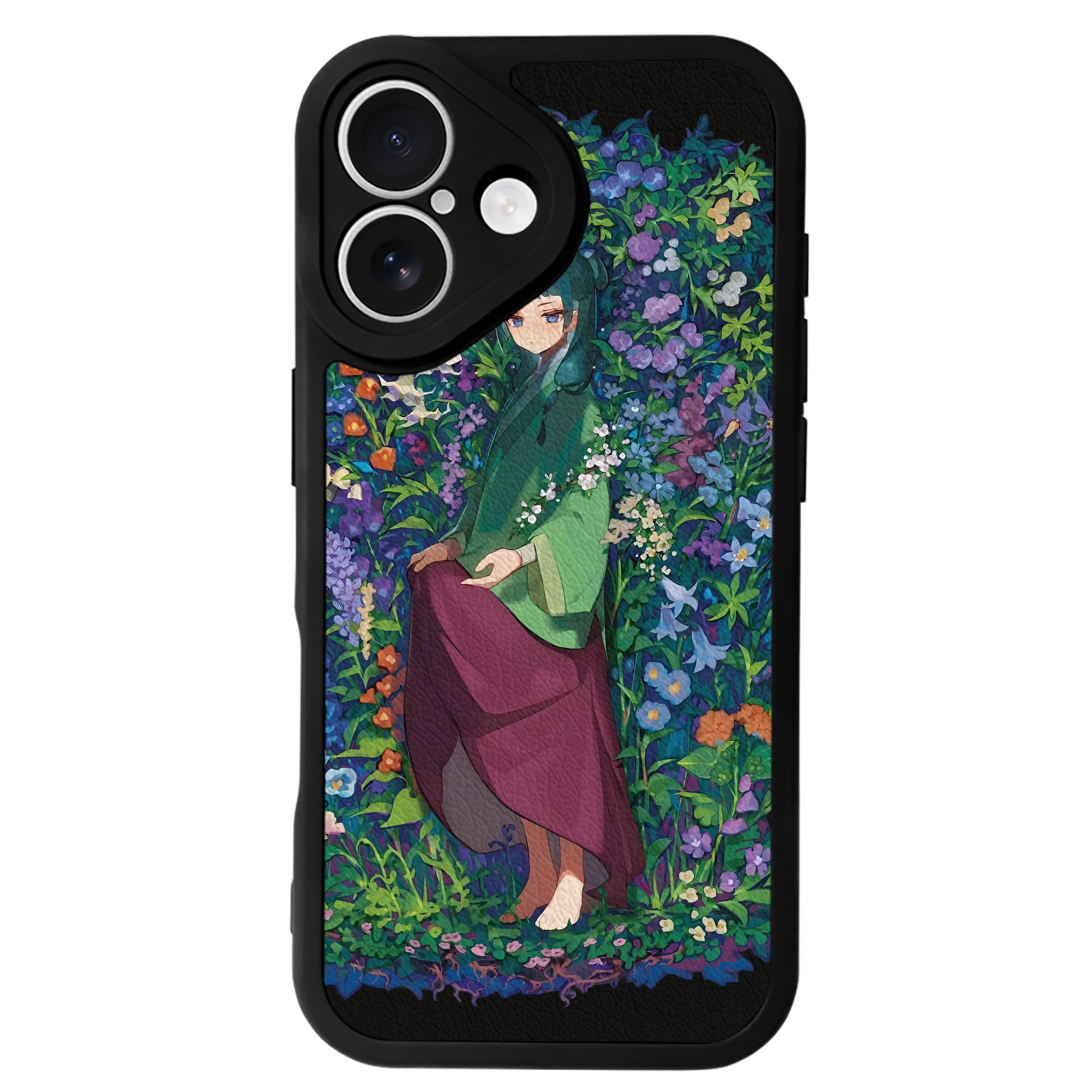 （画像用） 薬屋のひとりごと The Apothecary Diaries 【iPhone 16シリーズ対応】シリコンスマホケース（レザー調） 材質：シリコン